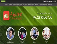 Tablet Screenshot of agavechiropractic.com